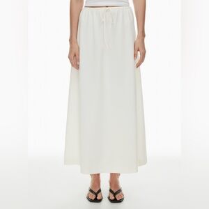 Aritzia Babaton Consensus Midi Skirt White